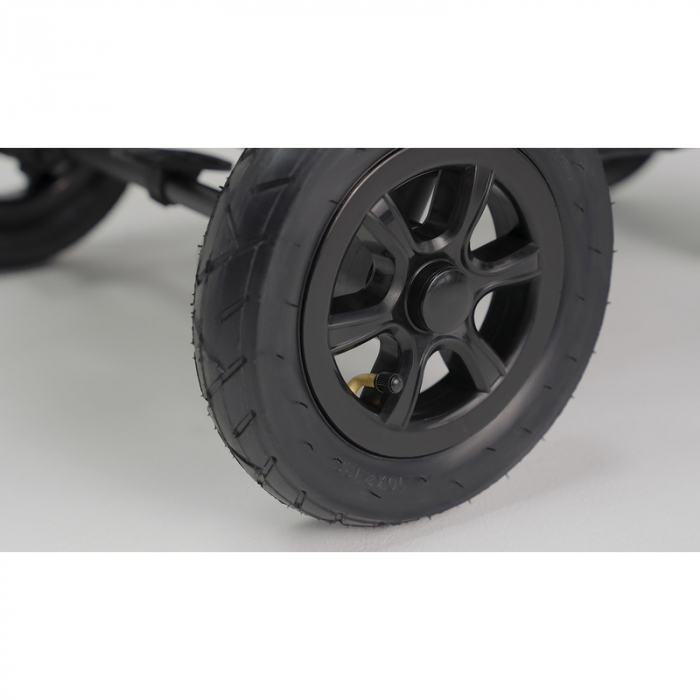 Lionelo - Carucior sport Natt, De la nastere, Cu accesorii si capotina XXL reglabila, 0 - 22 kg, Conform cu standardele europene de securitate EN1888-1, EN1888-2, Negru Onyx [24]