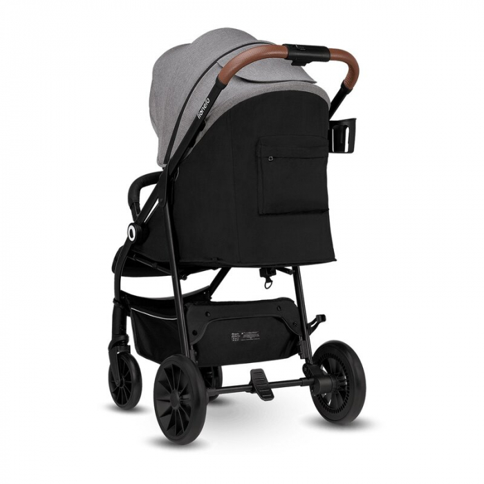 Lionelo - Carucior sport Zoey, De la nastere, Cu accesorii, Cadru din aluminiu, 0- 15 kg, Conform cu standardul european de securitate EN1888-1, Gri [9]