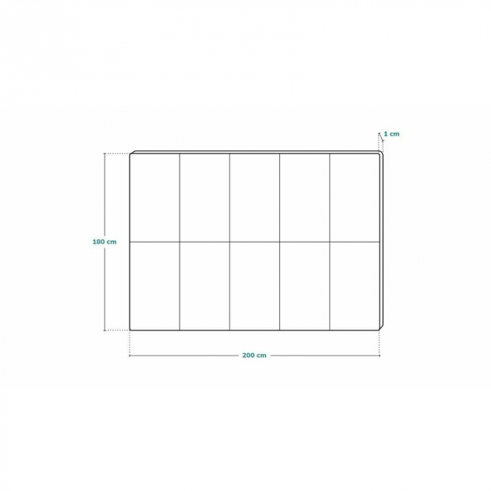Lionelo - Covoras educativ Robby, Pliabil, Impermeabil, Dimensiune mare, 200 x 180 cm, Cu Imprimeu pe ambele parti, Conform cu standardul european de securitate EN71, Multicolor [9]