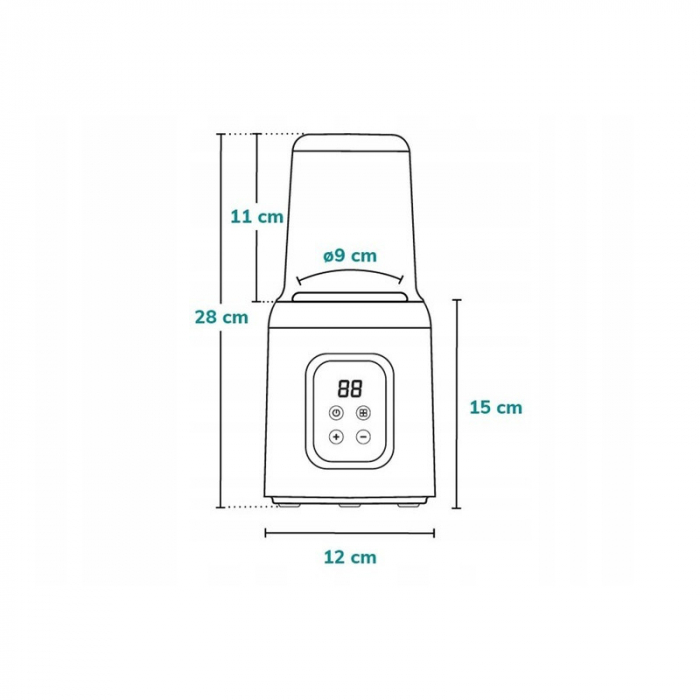 Lionelo - Incalzitor biberoane 5 in 1 ThermUp 2.0, Sterilizare, Dezghetare, Incalzire rapida, 200 W, Fara BPA, Alb [13]
