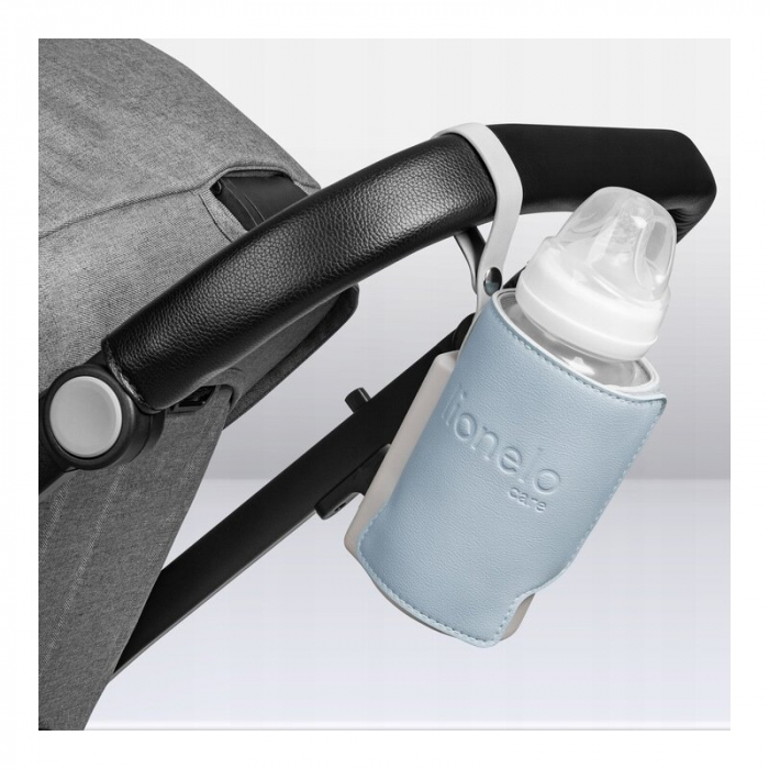 Lionelo - Incalzitor biberoane ThermUp Go Plus, Portabil, Cu aspect elegant, Temperatura constanta pana la 24 h, Incarcare USB, Albastru deschis [18]