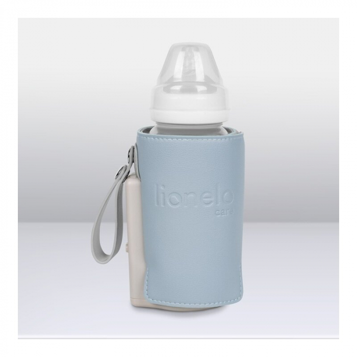Lionelo - Incalzitor biberoane ThermUp Go Plus, Portabil, Cu aspect elegant, Temperatura constanta pana la 24 h, Incarcare USB, Albastru deschis [17]