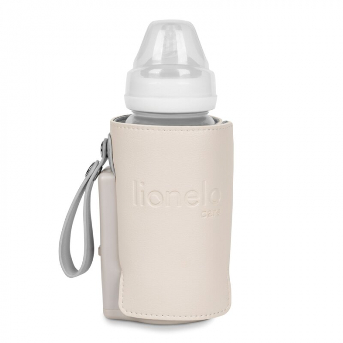 Lionelo - Incalzitor biberoane ThermUp Go Plus, Portabil, Cu aspect elegant, Temperatura constanta pana la 24 h, Incarcare USB, Bej [3]