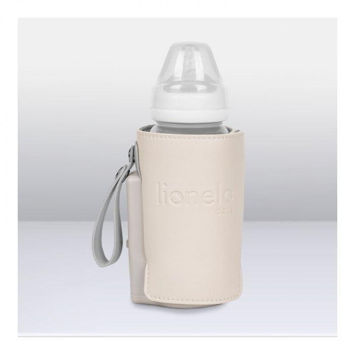Lionelo - Incalzitor biberoane ThermUp Go Plus, Portabil, Cu aspect elegant, Temperatura constanta pana la 24 h, Incarcare USB, Bej [20]