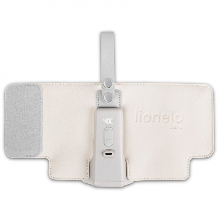 Lionelo - Incalzitor biberoane ThermUp Go Plus, Portabil, Cu aspect elegant, Temperatura constanta pana la 24 h, Incarcare USB, Bej [6]