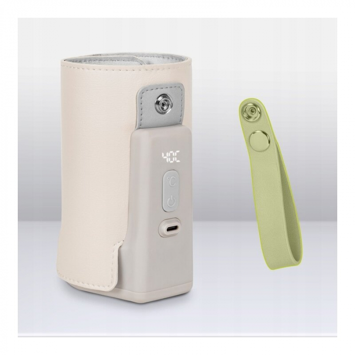 Lionelo - Incalzitor biberoane ThermUp Go Plus, Portabil, Cu aspect elegant, Temperatura constanta pana la 24 h, Incarcare USB, Bej [21]