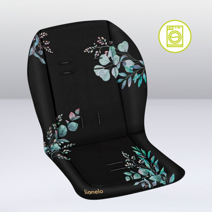 Lionelo - Insertie carucior, Editie limitata, Ajustabile pentru fiecare carucior, Cu orificii pentru centurile de siguranta, Cu imprimeu fata-verso, Din material hidrofob, 48x72x1 cm, Negru [7]