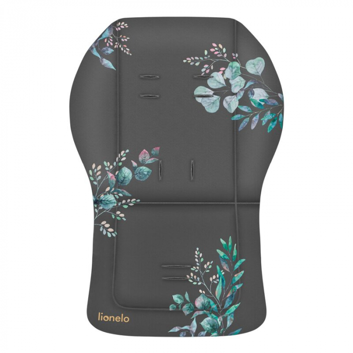 Lionelo - Insertie carucior, Editie limitata, Ajustabile pentru fiecare carucior, Cu orificii pentru centurile de siguranta, Cu imprimeu fata-verso, Din material hidrofob, 48x72x1 cm, Gri [2]