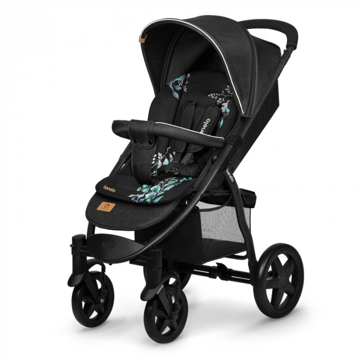 Lionelo - Insertie carucior, Editie limitata, Ajustabile pentru fiecare carucior, Cu orificii pentru centurile de siguranta, Cu imprimeu fata-verso, Din material hidrofob, 48x72x1 cm, Negru [3]