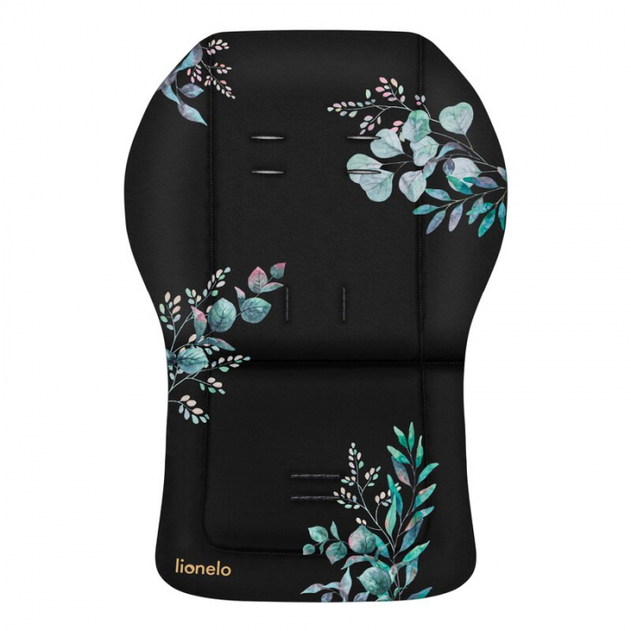 Lionelo - Insertie carucior, Editie limitata, Ajustabile pentru fiecare carucior, Cu orificii pentru centurile de siguranta, Cu imprimeu fata-verso, Din material hidrofob, 48x72x1 cm, Negru [2]