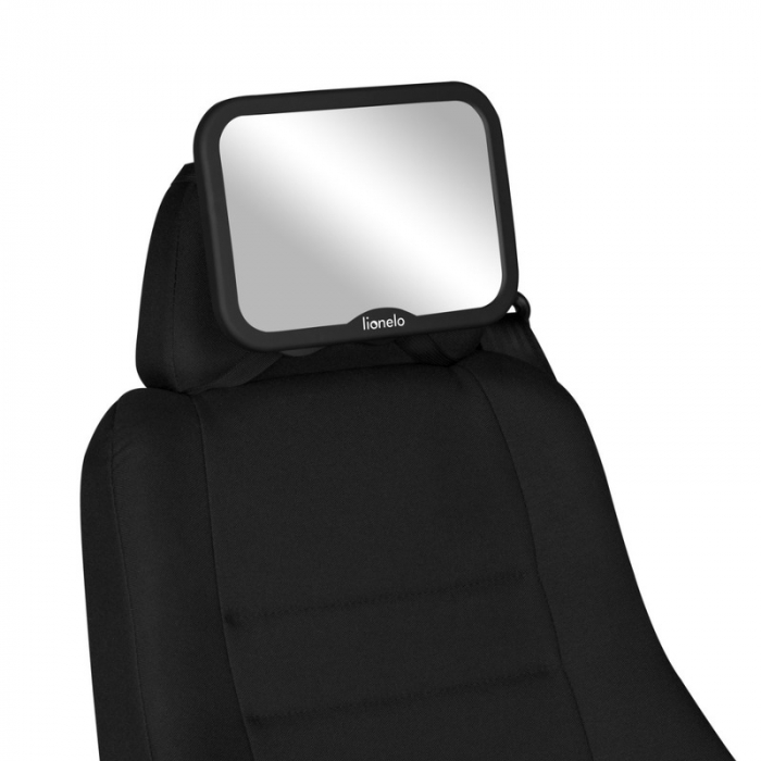 Lionelo - Oglinda auto retrovizoare, Sett, 25x18 cm, Rotire 360 grade, Universala, Black Carbon [4]