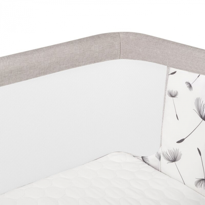 Lionelo - Patut co-sleeper 3 in 1, Aurora, Cu leganare si setare unghiulara, Include saltea cu densitate T25 si geanta transport, Reglabil in 5 pozitii, Pana la 9 kg, 0 luni+, 85x60x66 cm, Certificari [23]