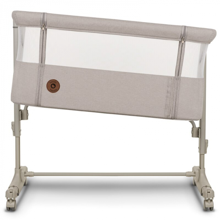 Lionelo - Patut co-sleeper 3 in 1, Aurora, Cu leganare si setare unghiulara, Include saltea cu densitate T25 si geanta transport, Reglabil in 5 pozitii, Pana la 9 kg, 0 luni+, 85x60x66 cm, Certificari [10]
