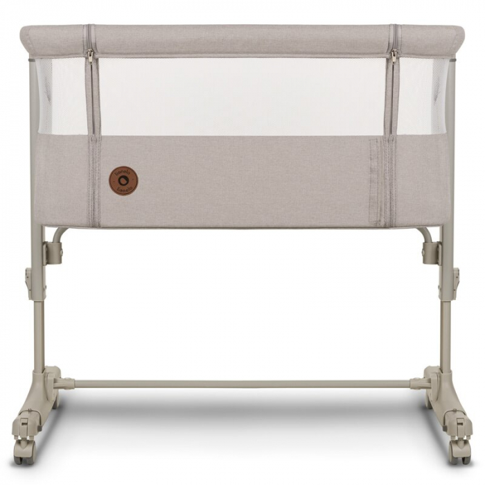 Lionelo - Patut co-sleeper 3 in 1, Aurora, Cu leganare si setare unghiulara, Include saltea cu densitate T25 si geanta transport, Reglabil in 5 pozitii, Pana la 9 kg, 0 luni+, 85x60x66 cm, Certificari [8]