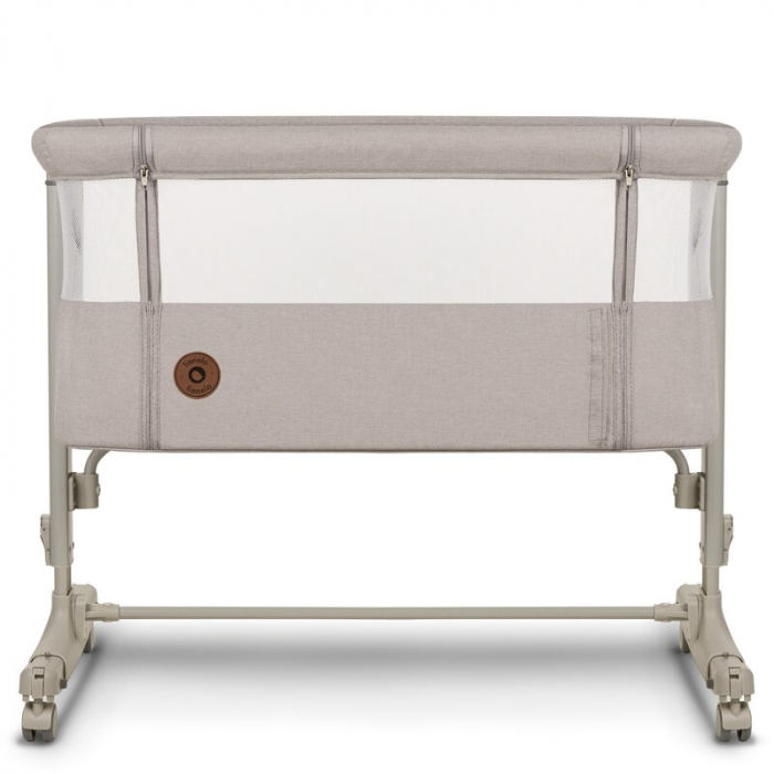 Lionelo - Patut co-sleeper 3 in 1, Aurora, Cu leganare si setare unghiulara, Include saltea cu densitate T25 si geanta transport, Reglabil in 5 pozitii, Pana la 9 kg, 0 luni+, 85x60x66 cm, Certificari [12]