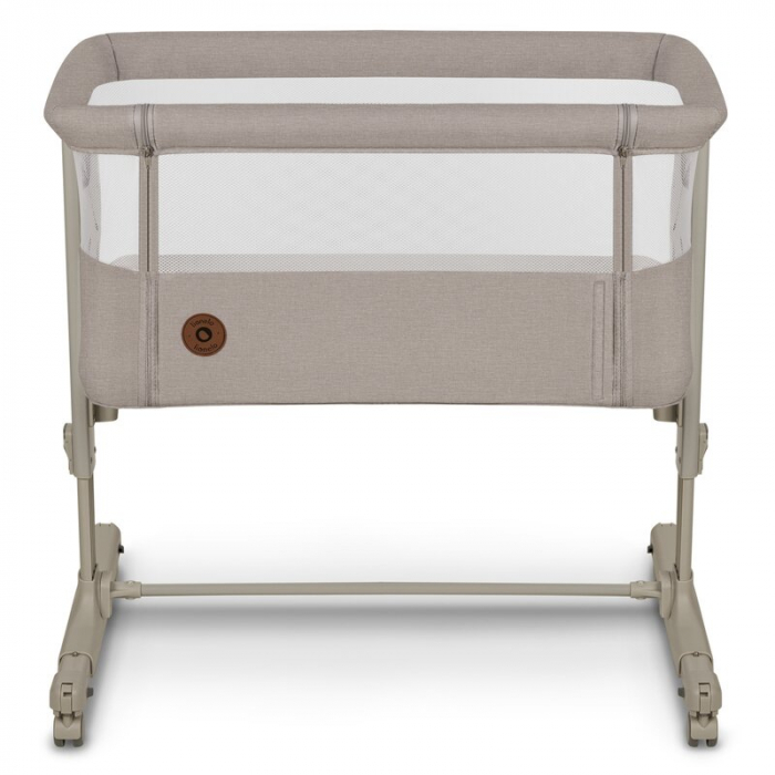 Lionelo - Patut co-sleeper 3 in 1, Aurora, Cu leganare si setare unghiulara, Include saltea cu densitate T25 si geanta transport, Reglabil in 5 pozitii, Pana la 9 kg, 0 luni+, 85x60x66 cm, Certificari [6]