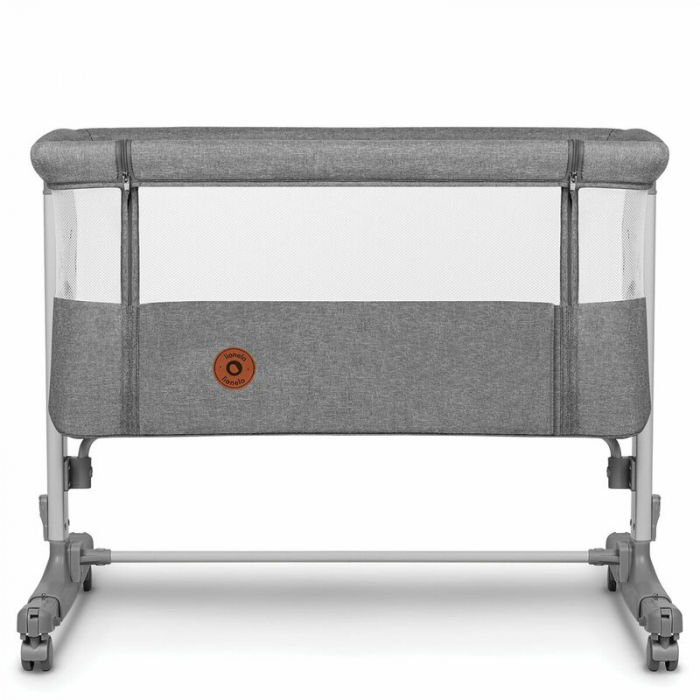 Lionelo - Patut co-sleeper 3 in 1, Aurora, Cu leganare si setare unghiulara, Include saltea cu densitate T25 si geanta transport, Reglabil in 5 pozitii pe inaltime, Pana la 9 kg, 0 luni+, 85x60x66 cm, [11]