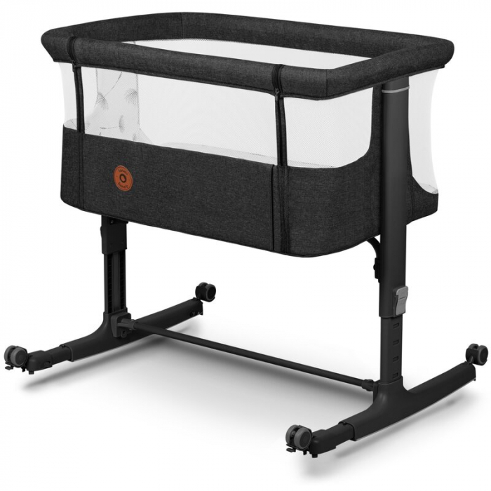 Lionelo - Patut co-sleeper 3 in 1, Aurora, Cu leganare si setare unghiulara, Include saltea cu densitate T25 si geanta transport, Reglabil in 5 pozitii pe inaltime, Pana la 9 kg, 0 luni+, Conform cu E [3]