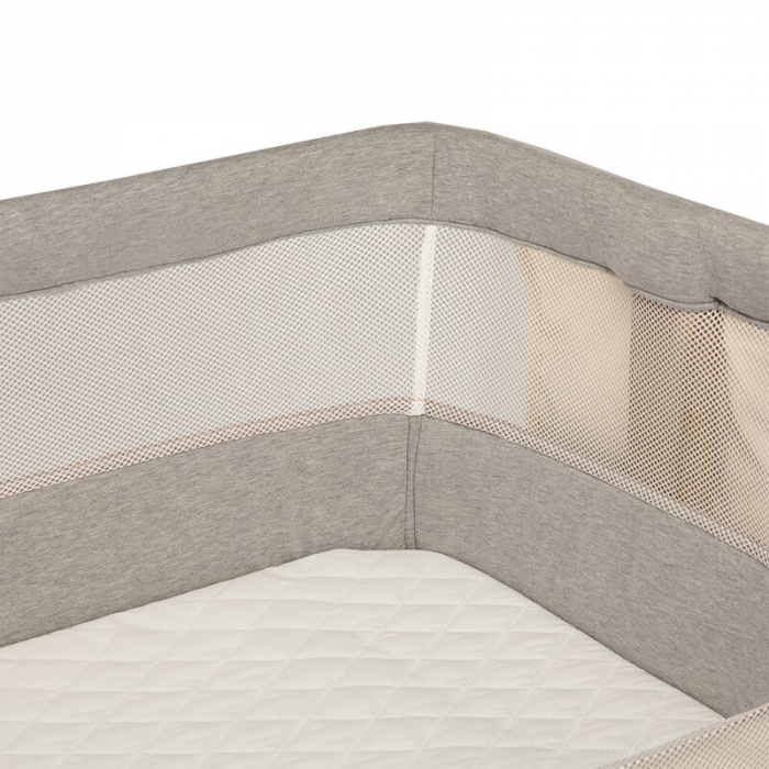 Patut co-sleeper , Cu sistem de leganare, Cu setare unghiulara, Reglabil in 5 pozitii pe inaltime, Beige Sand [14]