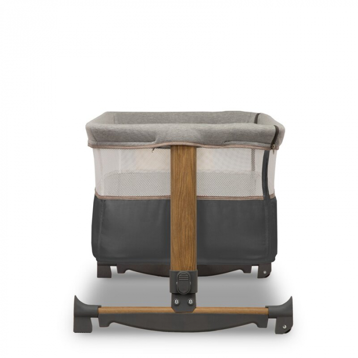Patut co-sleeper, Cu sistem de leganare, Cu setare unghiulara, Reglabil in 5 pozitii pe inaltime, Grey Stone [17]