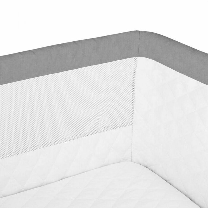 Patut co-sleeper Theo 2 in 1, Cu setare unghiulara, Reglabil in 5 pozitii pe inaltime, Grey [14]