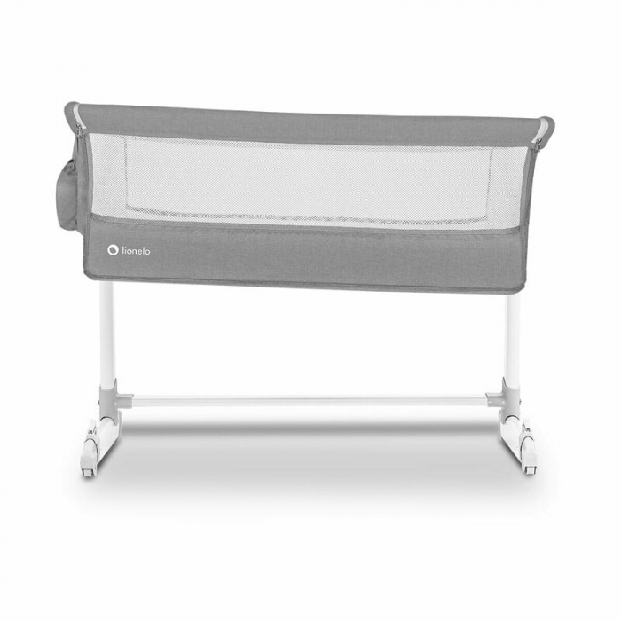 Patut co-sleeper Theo 2 in 1, Cu setare unghiulara, Reglabil in 5 pozitii pe inaltime, Grey [13]