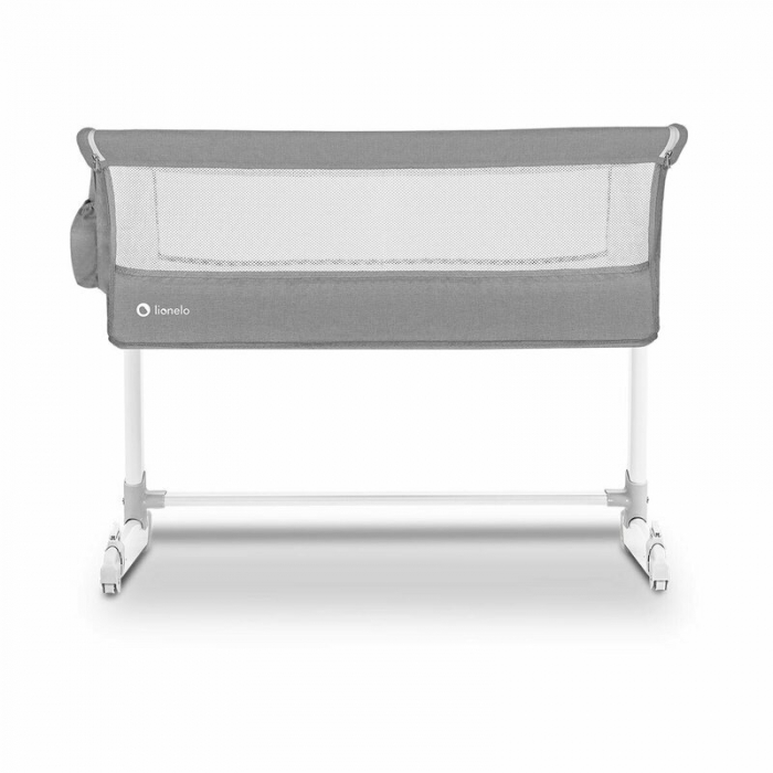 Patut co-sleeper Theo 2 in 1, Cu setare unghiulara, Reglabil in 5 pozitii pe inaltime, Grey [12]