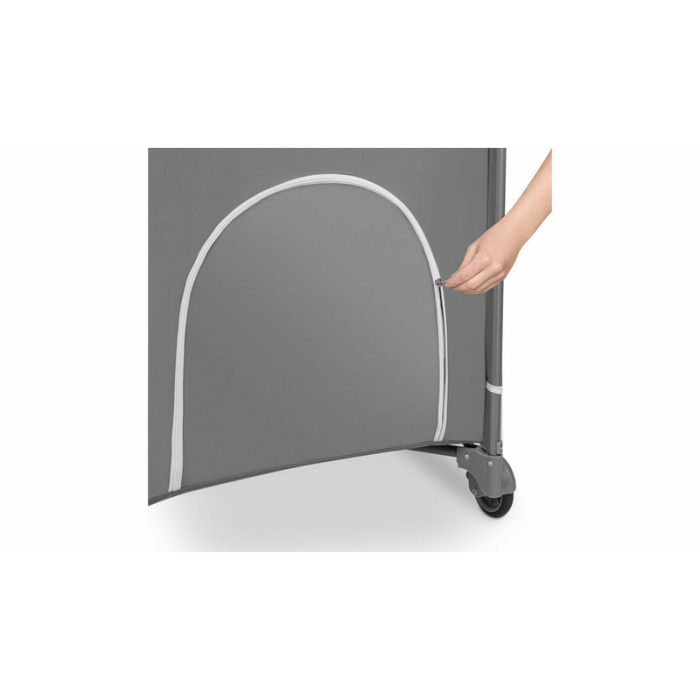 Lionelo - Patut pliant cu doua nivele Flower , Cu arcada, Geanta transport, Masuta de infasat, Bara cu jucarii, Fereastra laterala, 120x60 cm, Conform cu standardele europeane de securitate EN 716 si  [5]
