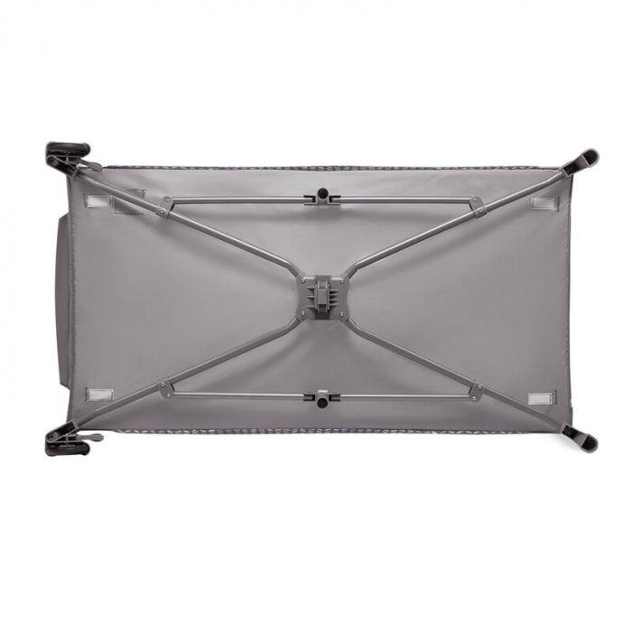 Patut pliant cu doua nivele, 120x60 cm, arcada jucarii, masuta de infasat, vibratii, melodii,Grey Scandi [14]