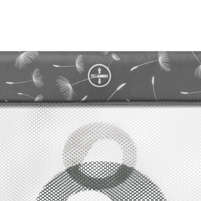 Lionelo - Patut pliant cu doua nivele Sven Plus, 120x60 cm, arcada jucarii, masuta de infasat, vibratii, melodii, conform cu standardele europeane de securitate EN716 si EN12221, Grey [15]
