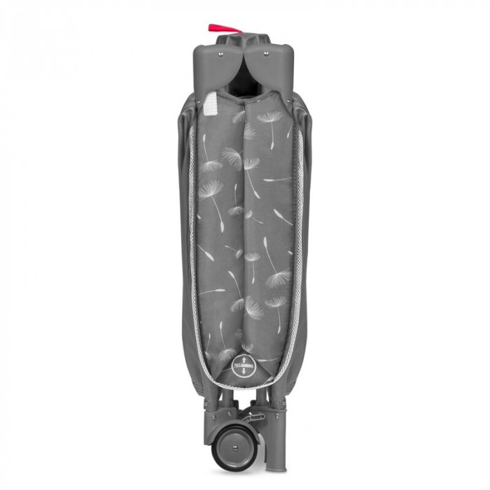 Lionelo - Patut pliant cu doua nivele Sven Plus, 120x60 cm, arcada jucarii, masuta de infasat, vibratii, melodii, conform cu standardele europeane de securitate EN716 si EN12221, Grey [20]