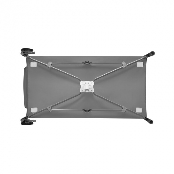 Lionelo - Patut pliant cu doua nivele Sven Plus, 120x60 cm, arcada jucarii, masuta de infasat, vibratii, melodii, conform cu standardele europeane de securitate EN716 si EN12221, Grey [18]