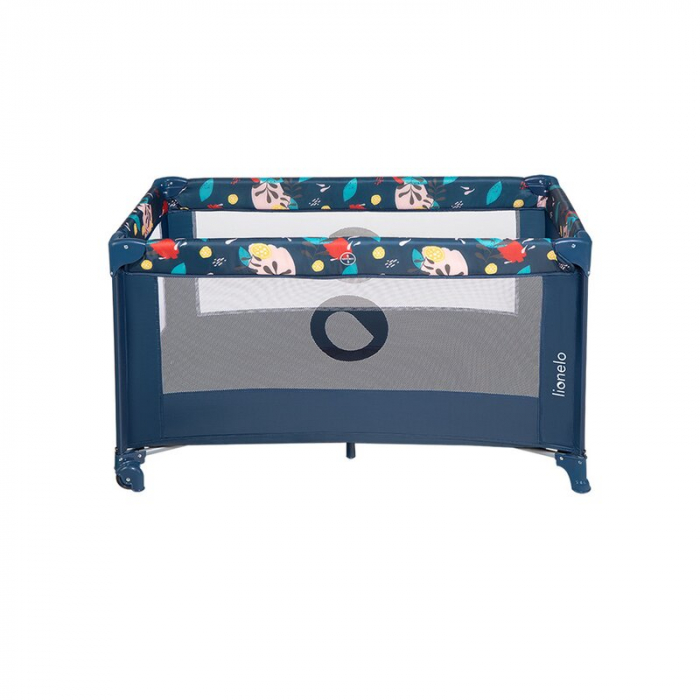 Patut pliant cu un nivel Stefi 120x60cm, Cu intrare laterala cu fermoar, Blue Navy [5]