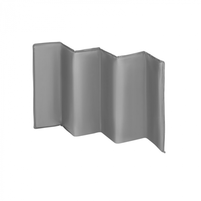 Patut pliant cu un nivel Stefi 120x60cm, Cu intrare laterala cu fermoar, 2 roti, Grey [8]