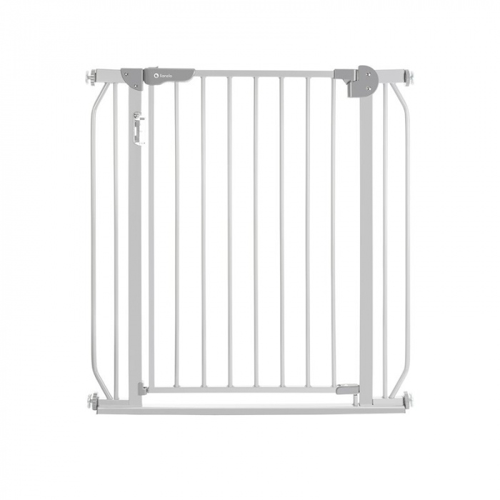 Lionelo - Poarta de siguranta cu suruburi Truus Slim Led , Cu lumina Led cu senzor, 105 cm, Conform cu standardul european de securitate EN1930, Gri [1]