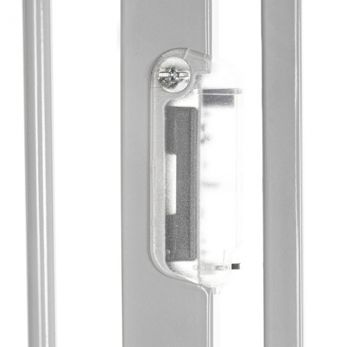 Lionelo - Poarta de siguranta cu suruburi Truus Slim Led , Cu lumina Led cu senzor, 105 cm, Conform cu standardul european de securitate EN1930, Gri [8]