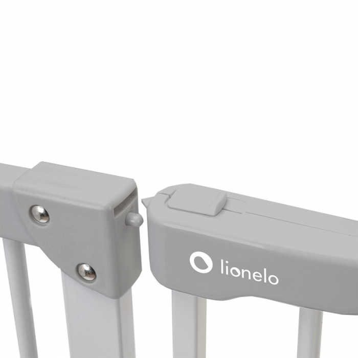 Lionelo - Poarta de siguranta cu suruburi Truus Slim Led , Cu lumina Led cu senzor, 105 cm, Conform cu standardul european de securitate EN1930, Gri [6]