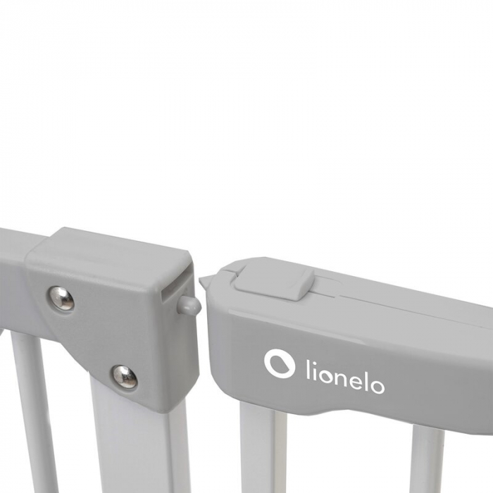 Lionelo - Poarta de siguranta prin presiune Truus Slim, 105 cm, Conform cu standardul european de securitate EN1930, Gri [8]