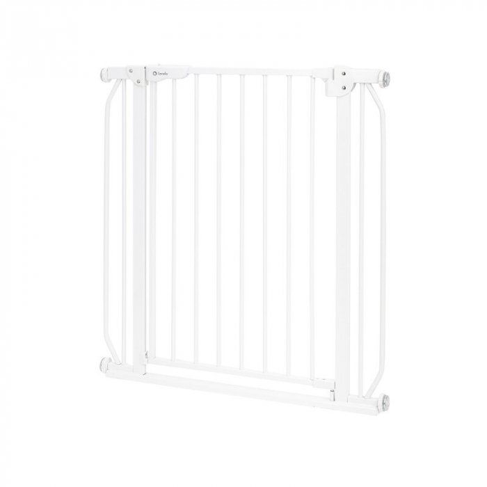Lionelo - Poarta de siguranta prin presiune Truus Slim, 105 cm, Conform cu standardul europeane de securitate EN1930, Alb [5]