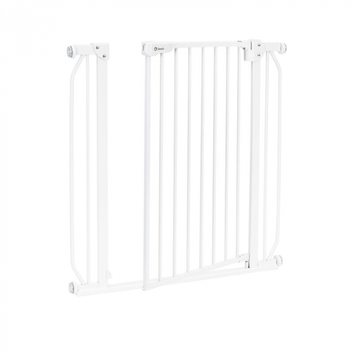 Lionelo - Poarta de siguranta prin presiune Truus Slim, 105 cm, Conform cu standardul europeane de securitate EN1930, Alb [4]