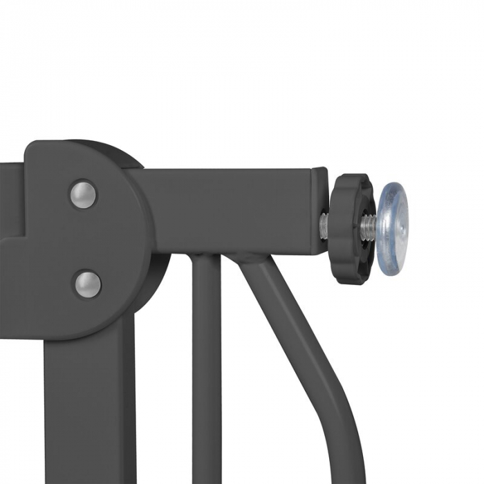 Lionelo - Poarta de siguranta prin presiune Truus Slim, 105 cm, Conform cu standardul europeane de securitate EN1930, Gri/Natur [10]