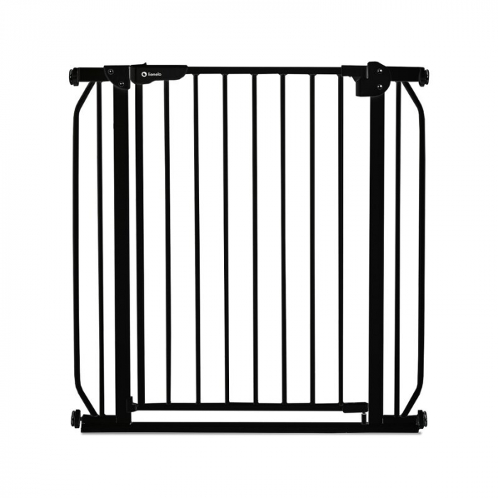 Lionelo - Poarta de siguranta prin presiune Truus Slim, 105 cm, Conform cu standardul europeane de securitate EN1930, Negru Onyx [1]