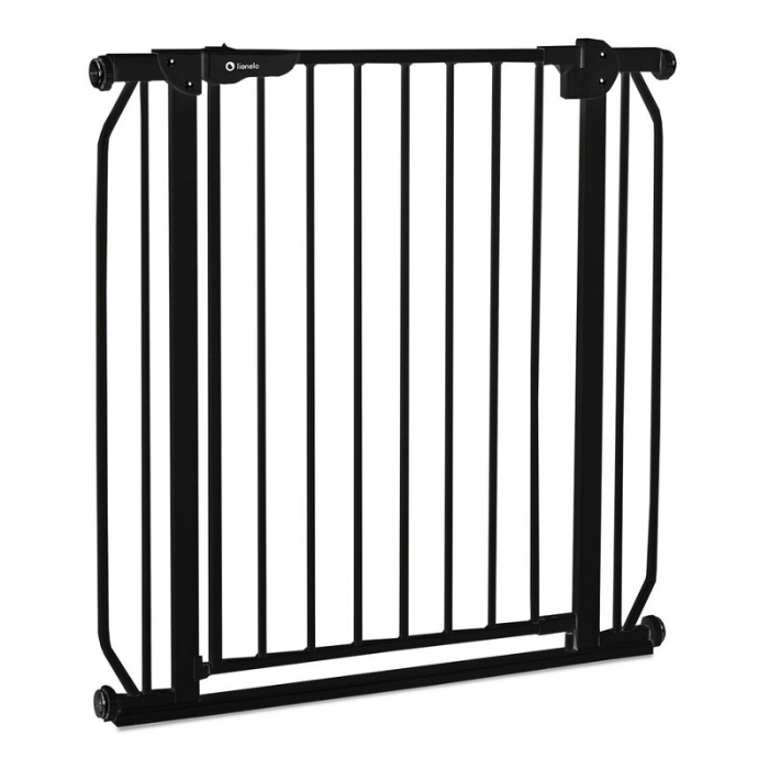 Lionelo - Poarta de siguranta prin presiune Truus Slim, 105 cm, Conform cu standardul europeane de securitate EN1930, Negru Onyx [3]