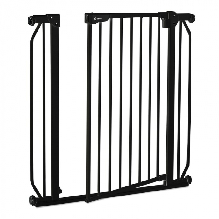 Lionelo - Poarta de siguranta prin presiune Truus Slim, 105 cm, Conform cu standardul europeane de securitate EN1930, Negru Onyx [4]