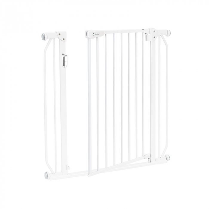 Lionelo - Poarta de siguranta prin presiune Truus Slim Led , Cu lumina Led cu senzor, 105 cm, Conform cu standardul european de securitate EN1930, Alb [5]