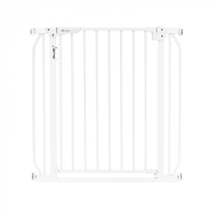 Lionelo - Poarta de siguranta prin presiune Truus Slim Led , Cu lumina Led cu senzor, 105 cm, Conform cu standardul european de securitate EN1930, Alb [1]