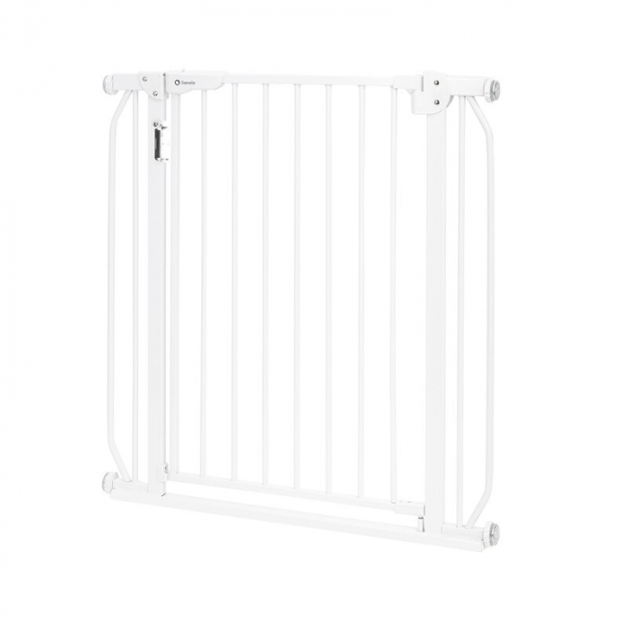 Lionelo - Poarta de siguranta prin presiune Truus Slim Led , Cu lumina Led cu senzor, 105 cm, Conform cu standardul european de securitate EN1930, Alb [4]