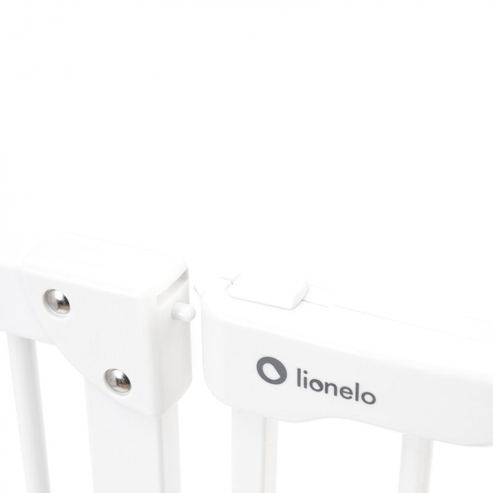 Lionelo - Poarta de siguranta prin presiune Truus Slim Led , Cu lumina Led cu senzor, 105 cm, Conform cu standardul european de securitate EN1930, Alb [7]
