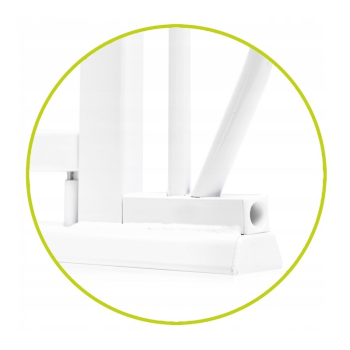 Lionelo - Poarta de siguranta prin presiune Truus Slim Led , Cu lumina Led cu senzor, 105 cm, Conform cu standardul european de securitate EN1930, Alb [13]