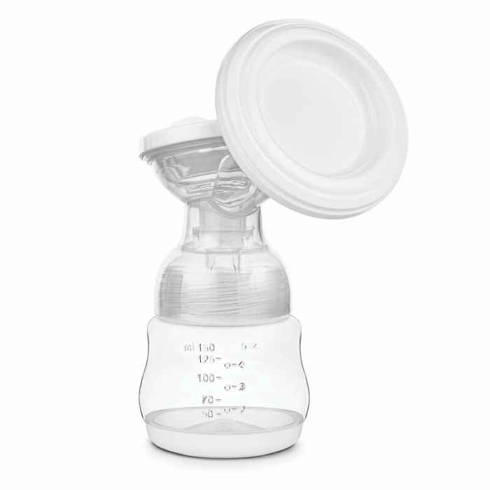 Lionelo - Pompa dubla de san, Electrica, Cu 9 nivele de aspiratie, 5 moduri de masaj, Afisaj LED, Imita suptul natural al copilului, Functionare pana la 90 min, Silentioasa, Fara BPA, Include 2 recipi [9]